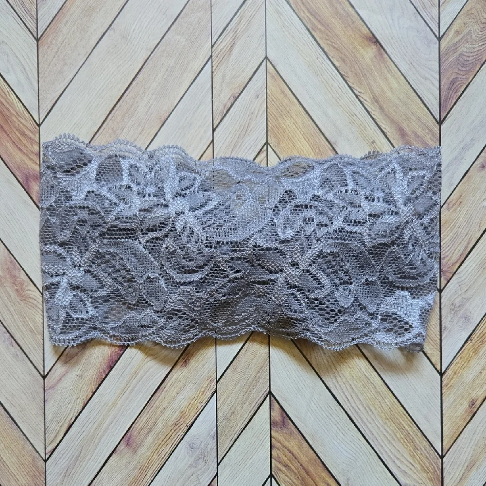 Lace Bowknot Gray Pink Headbands Elastic Bow Headwrap Baby Girl Hairbands